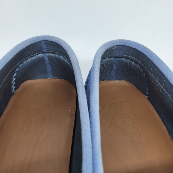Ortiz & Reed Loafers Blue Suede Mens Size 13 Eur 46 - Picture 9 of 11